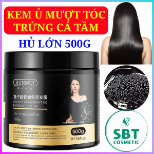 Kem Ủ Tóc HUNMUI Chiết Xuất Trứng Cá Tầm Hủ Lớn 500g – Phục Hồi Tóc Hư Tổn Dưỡng Tóc Bóng Mượt Mềm Mại Cho Mái Tóc Chắc Khỏe