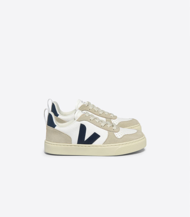 V 10 Veja Lacing Veja V-10 Laces Leather White Nautico Almond