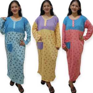 gamis viral daster wanita dewasa  jumbo panjang   Daster Jumbo Panjang kancing 3 busui bahan kaos
