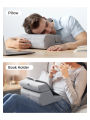 UGREEN Tablet Pillow Stand for Lap Soft Tablet Stand Holder Bed with 3 Viewing Angles Adjustable Pillow Holder Compatible with iPad Pro 9.7, 10.5, 11, 12.9 Air Mini 5 4 3 2 E-Reader Grey. 