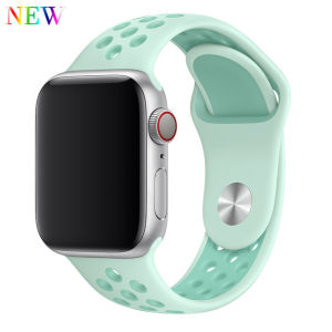 Breathable Silicone Sports Strap For Apple Watch Ultra 2 49mm 41mm 45mm Rubber Bracelet Band iWatch Series 9/8/se/7/6/5/4/3/2 44MM 40MM 42MM 38MM Strap