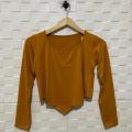 kaos crop lengan panjang wanita/atasan crop terbaru kekinian/baju crop wanita/pakaian wanita spandek. 