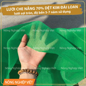 Lưới che nắng Dệt Kim Đài Loan khổ rộng 4m 3m 2m che phủ 70% màu đen xanh lá  độ bền từ 7 năm