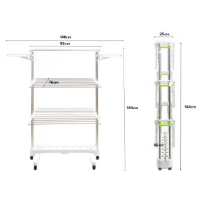 (JIJI.SG) GIAN Foldable Clothes Rack /Drying Rack /Sturdy / Clothes Hanger / Laundry Rack