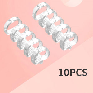 5 Holes Loose-Leaf Plastic Ring Binder Notebook Refillable Spring Spiral Crystal Ring for A4 A5