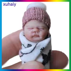 xuhaiy Đồ trang trí PVC mô phỏng cho trẻ sơ sinh đồ chơi tay cầm búp bê ngón tay quần áo thật ngẫu nhiên