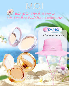 COMBO PHẤN NƯỚC PREMIUM SPF 50+ PA+++ + PHÂN PHỦ KỀM DẦU M.O.I TẶNG Mux Hồng PHIÊN BẢN GIỚI HẠN