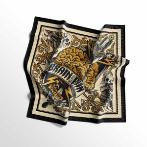 scraft- slayer bandana syal bahan tebal cotton polyester scraft masker motif band music - multifungsi masker fashion