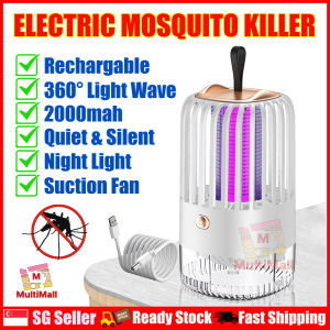 New 5th Gen USB Mosquito Killer Lamp|Mosquito UV Lap Mosquito Trap Light Lamp|Mosquito Repellent| LED Light Mosquito Killer Lamp| Pest Anti Fly Trap Bug Electric Mosquito Killer Lamp|Insect Repellent
