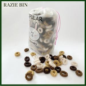 RAZIE BIN ชุดยางรัดผมสีสันสดใสสำหรับเด็กผู้หญิง100ชิ้นยางไนลอนยืดหยุ่นสูงวงผมของเด็กๆมัดผมเครื่องประดับผม