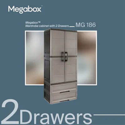 Megabox MG-186 Wardrobe Cabinet With 2 Drawers