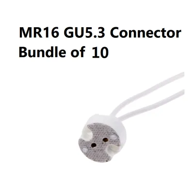 GU5.3 GU10 MR16 Lamp Holder Wire Connector Sockets Base