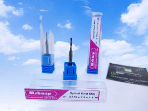 EndMill 2 Flute Spiral 1.5mm - CNC Router Bit / Mata Milling Carbide 1.5 mm 2F