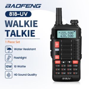 Baofeng 818-UV UHF VHF 10W Walkie Talkie Two Way Radio(Black)