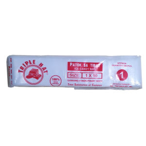 Triple Hat Patok Brand Ice Candy Bag - 1 Pack (100 Pieces)