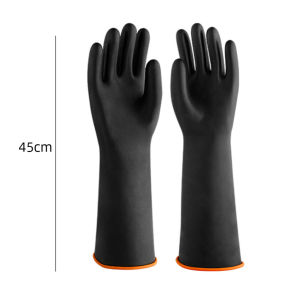 Natural Latex Gloves Heavy Duty Rubber Gloves Industrial Rubber Gloves Chemical Resistant Gloves