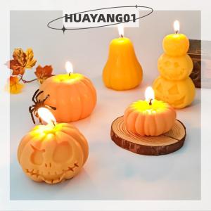 HUAYANG01 [2023 new HOT FASHION] lazlook แม่พิมพ์ซิลิโคนฟักทองฮาโลวีนเทียนหอมระเหยแบบทำมือหยดเรซินพลาสเตอร์ทำสบู่ทำมือ