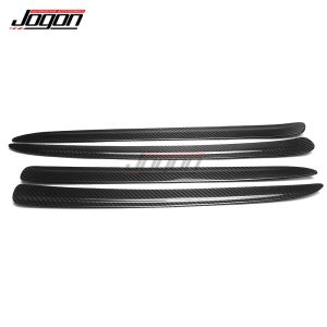 Cornerr 4Pcs Carbon Fiber Car Interior Door Panel Strip Cover Sticker Trim Accessories For Dodge Durango 2011 2012 2013 2014 2015-2023 K6R8Z