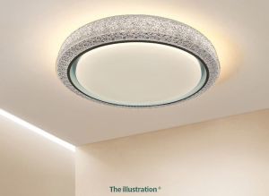 MODERN GALAXY CRYSTAL CEILING LAMP 450MM 3 COLORS