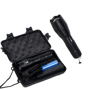 COD Senter LED dengan Baterai & Charger TaffLED E17 8000 Lumens 5 Mode Tahan Banting Jarak 500 M