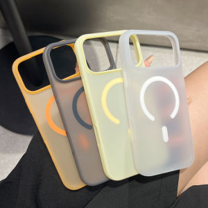 New Matte Translucent Magnetic Phone Case For iPhone 17 16 15 14 13 Pro Max For Magsafe Wireless Charge Shockproof Bumper Cover