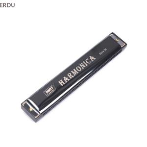 💖【Special price】💖ERDU 24 Hole Key Of C Play Harmonica Tremolo Harmonica Mouth Organ Double Row Blues