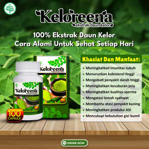 Obat Pengental Sperma Encer Penyubur Sperma / Air Mani Encer Penambah Stamina Pria Penambah Daya Tahan Tubuh Pengental Mani Encer Herbal Alami Keloreena / Ekstra Daun Kelor Kelorena