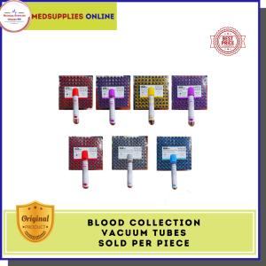 Blood Collection Vacuum Tubes KINGMED/Surgitech Vacutainer sold as per PIECE (Plain Edta Sodium Heparin)