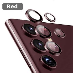 Metal Ring Tempered Glass Camera Lens Screen Protector Case for Samsung Galaxy S25 Ultra S24 Ultra S22 Ultra S23 Ultra 5G Ecran Cover