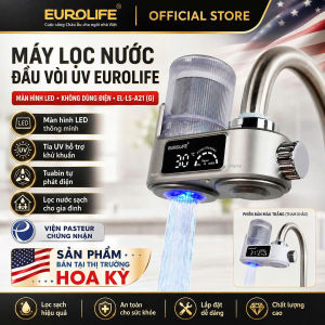 (Sản phẩm bán tại Mỹ) Máy lọc nước đầu vòi màn hình LED tia UV khử khuẩn Eurolife EL-LS-A21