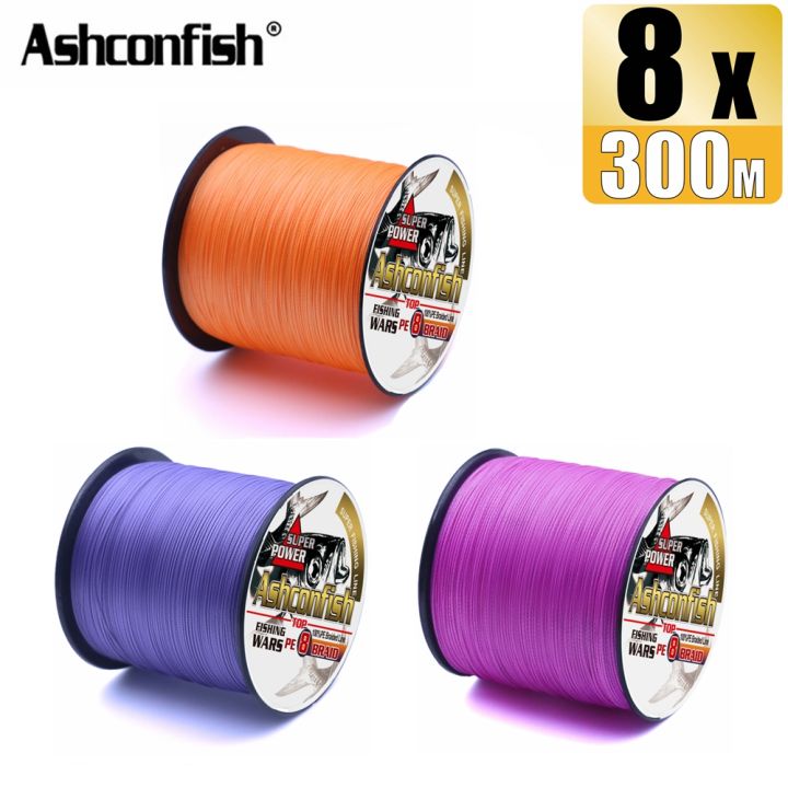Pink Ox String Line Ashconfish 8 Strands 300M Braided Fishing Line PE Line X8 Braid Line 6 ...