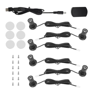 6 cái đèn LED USB Đèn đọc sách báo bàn nhỏ LED đèn đèn tủ Kết cấu nhôm phù hợp cho gia đình hoặc ngoài trời