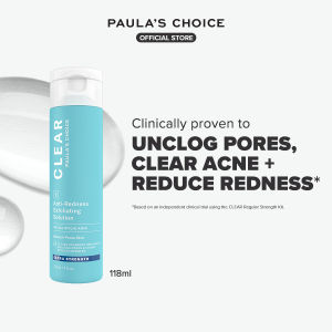 Paulas Choice Clear Extra Strength Anti-Redness Exfoliating Solution 2% BHA (Salicylic Acid) - Unclogs Pores & Reduces Blackheads