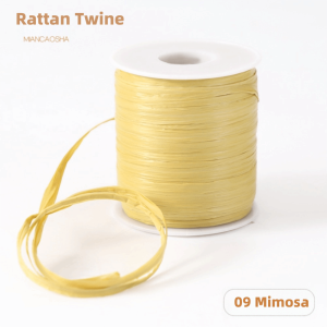 WLVYH Weaving Raffia Thread 120M Per Roll Durable Hook Hat Ribbon Premium Quality Eco-Friendly Crochet Yarn DIY