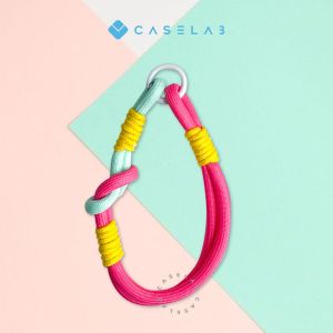 KOREAN COLORFUL LANYARD MCNX Short Mobile Phone Wrist Strap COMPATIBLE FOR UNIVERSAL PHONE CASE (SEMUA BRAND)