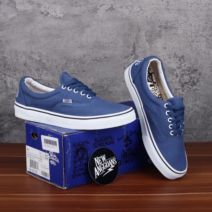 Sepatu Vans_Era X Suicidal Tendencies Navy Blue Biru White