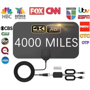 ♥【Ready stock】FREE Shipping♥ 8K 4K TV Antenna For Global Digital TV 1080P DVB-T2 High Gain Booster HD For RV outdoor Car antenna Indoor TV Free Channel