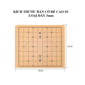 Thảm Chơi Cờ/Bàn Cờ Tướng Loại Dày - Bề Mặt Vải Đế Cao Su Chống Trượt Cao Cấp [TCS]