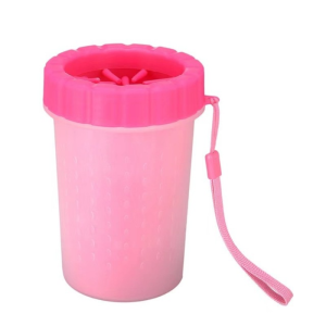 Dog Paw Cleaner Cup Soft Silicone Foot Cleaning Brush Portable Pet Dogs Towel Foot Washer Foot Cleaning Bucket Dog Accessories 2 Sizes