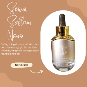 Serum dưỡng trắng mịn da mờ nám tàn nhang ngăn ngừa lão hoá Melasma Saffron Nano