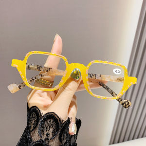 JN IMPRESSION Fashionable Anti-blue Light Concave Shape Trendy Glasses Frame Personalized Reading Glasses for The Elderly