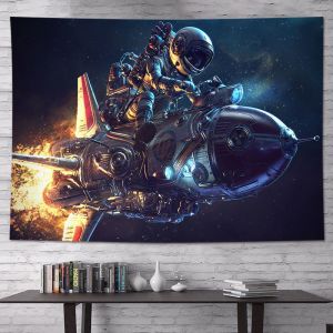 Astronaut background cloth wall hanging room decoration wall fabric headboard wall cloth decorative painting live streaming tapestry