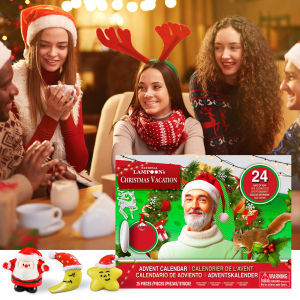 ระเบิดข้ามพรมแดน 2025 วันหยุดคริสต์มาสมา 24 วันนับถอยหลัง Guess Box Creative Toys Blind Box Surprise Gift Box