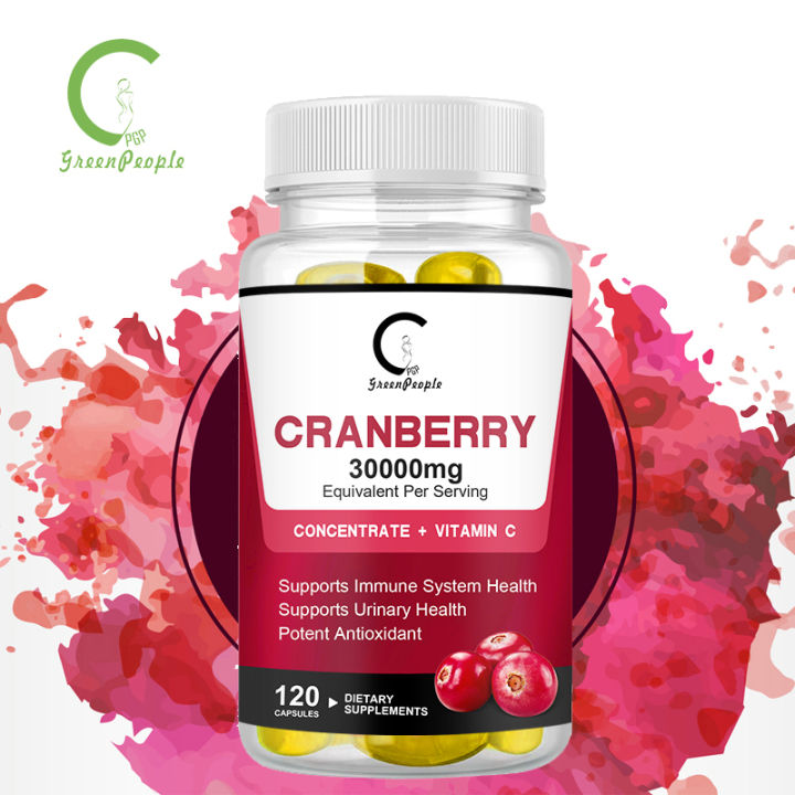 Gpgp Greenpeople Organic Cranberry Extract Supports Urinary System Health Bladder Health Potent