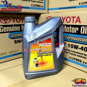 TOYOTA SN/CF SEMI SYNTHETIC SN 10W40 ENGINE OIL (4L) 10W-40 IMPORT THAI จากประเทศไทย