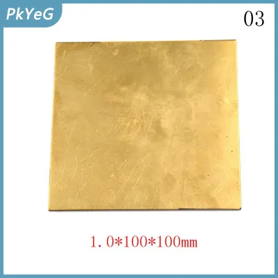 PkYeG Tấm kim loại mỏng bằng đồng thau tấm lá dày 0.5mm/0.8mm/1mm/2mm 100x100mm phụ tùng tự làm