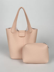 AE Womens Bag pu Soft leather handbag 2025 Summer new fashion ins Casual bucket bag versatile shoulder and crossbody bag