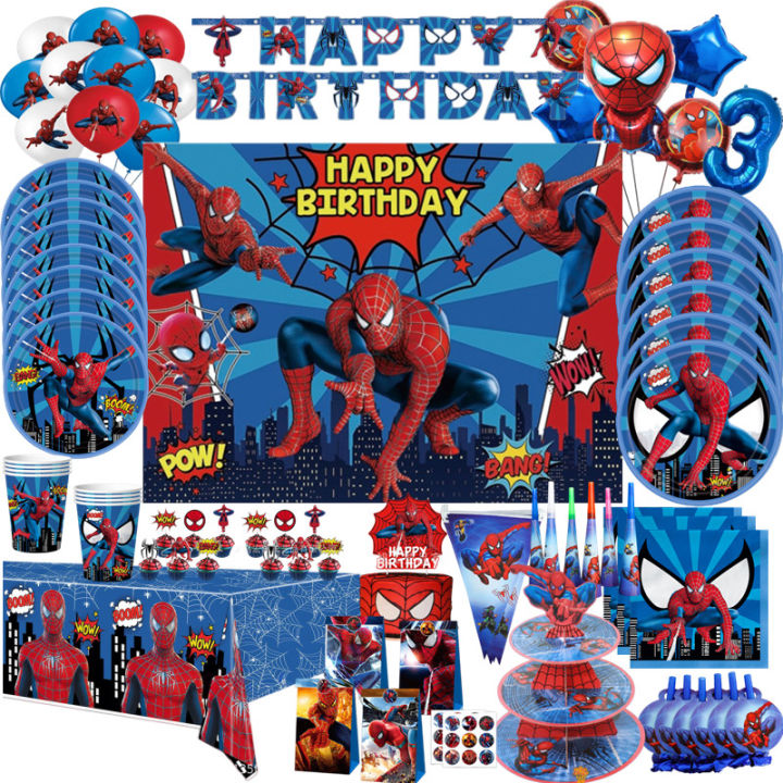 Spider Man themed birthday party decoration toy gift birthday party
