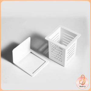 THUMBS UP ตะกร้าเก็บตะเกียบ​ ที่เก็บช้อนส้อม ติดผนังมีช่องระระบายน้ำ chopstick holder