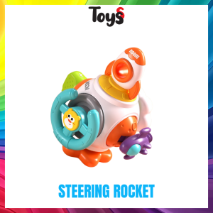 Toyss Baby Toy Steering Rocket Busy Toys for Baby Mainan Baby 6 Bulan Motor Skill Sensory Toys Baby 6 Month Baby Sensory Toy Toddler Toy